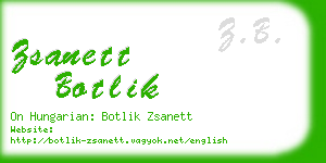 zsanett botlik business card